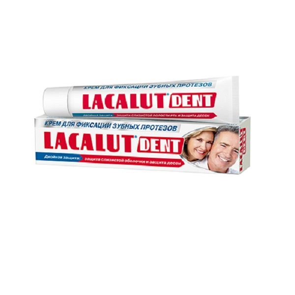 Крем для фиксации зубных протезов Lacalut Dent, 40 мл