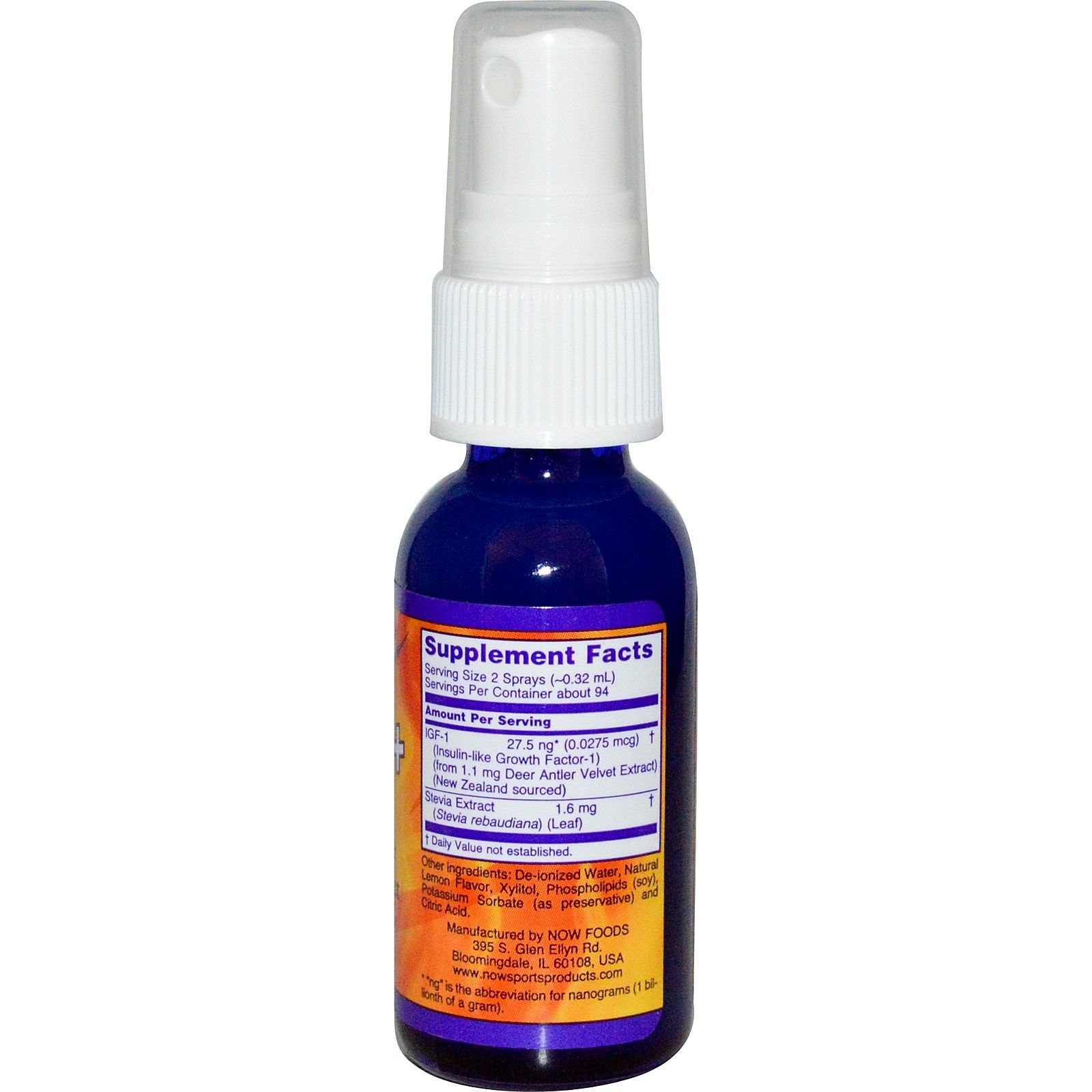 IGF-1, ИФР-1, Гормон Роста (спрей), 30 мл