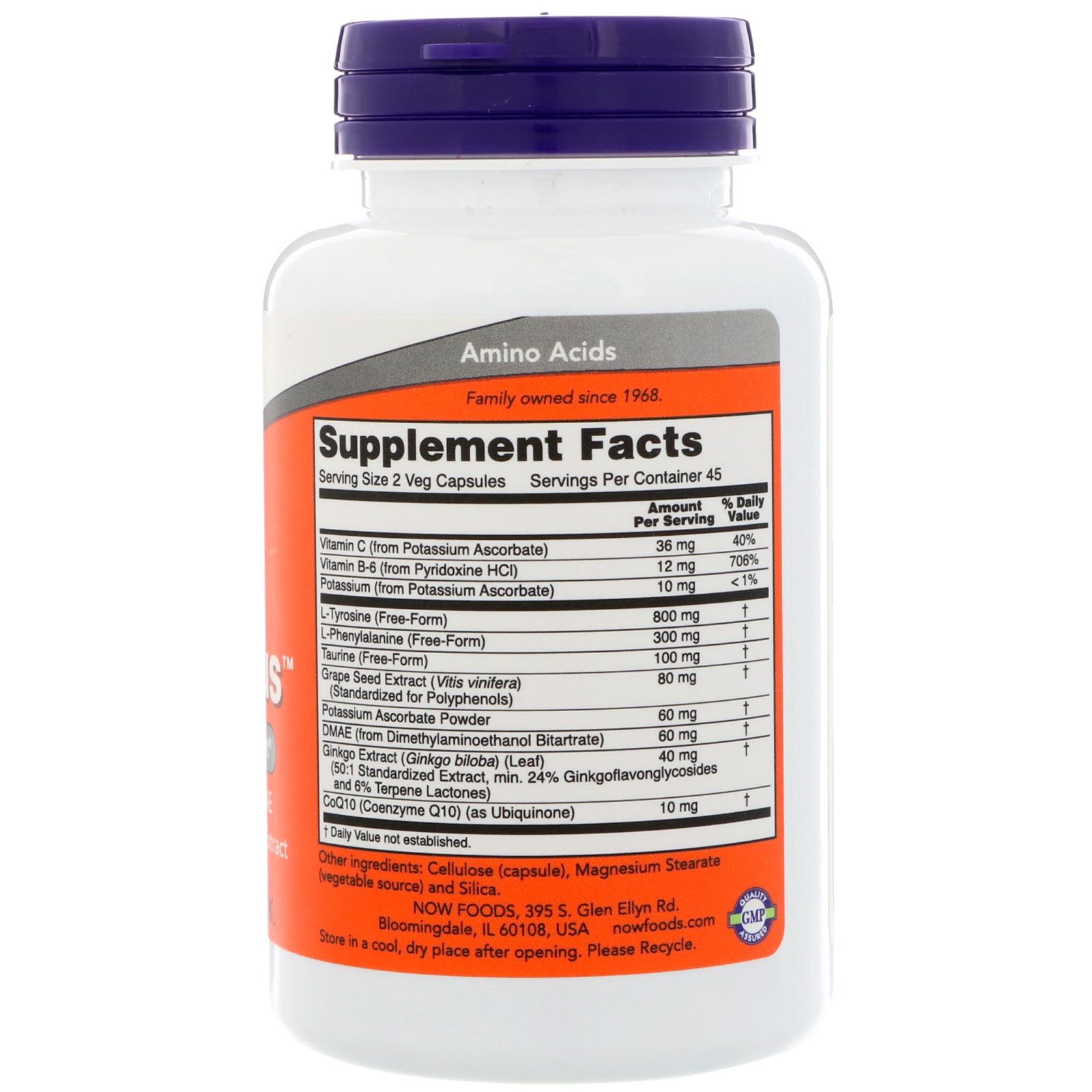 Тру Фокус True Focus для повышения концентрации внимания и способности к запоминанию Now Foods, 90 шт