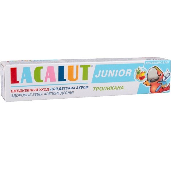 Детская зубная паста с 8 лет Lacalut Junior Тропикана, 75 мл