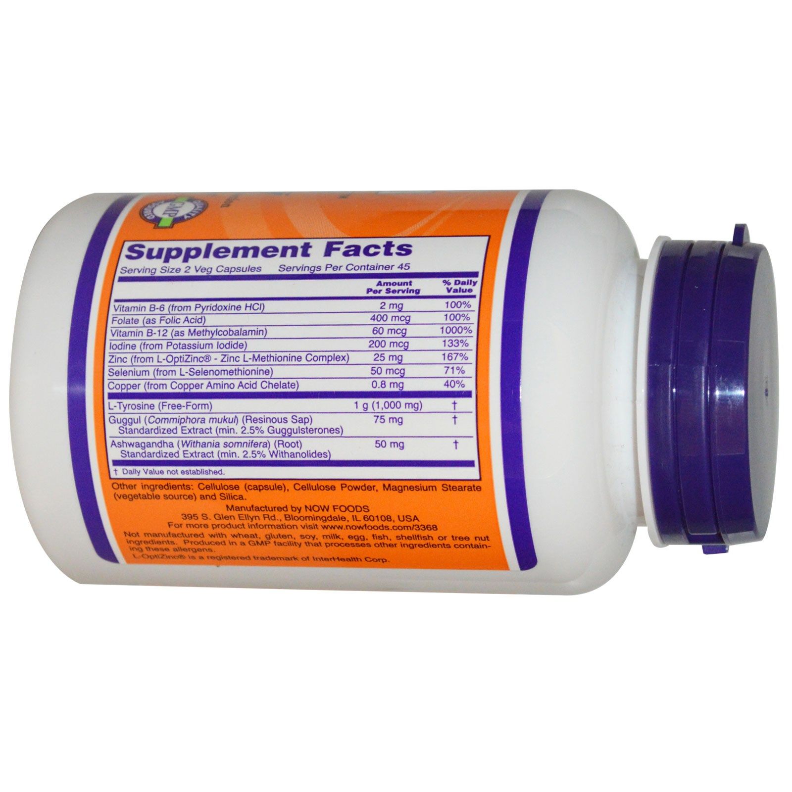 Thyroid Energy, Поддержка Щитовидной Железы, Now Foods, 90 капсул