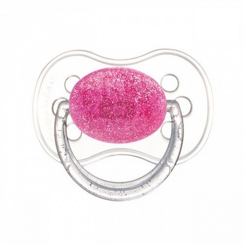 Пустышка латексная круглая Moonlight 0-6 мес. Canpol Babies, 1 шт