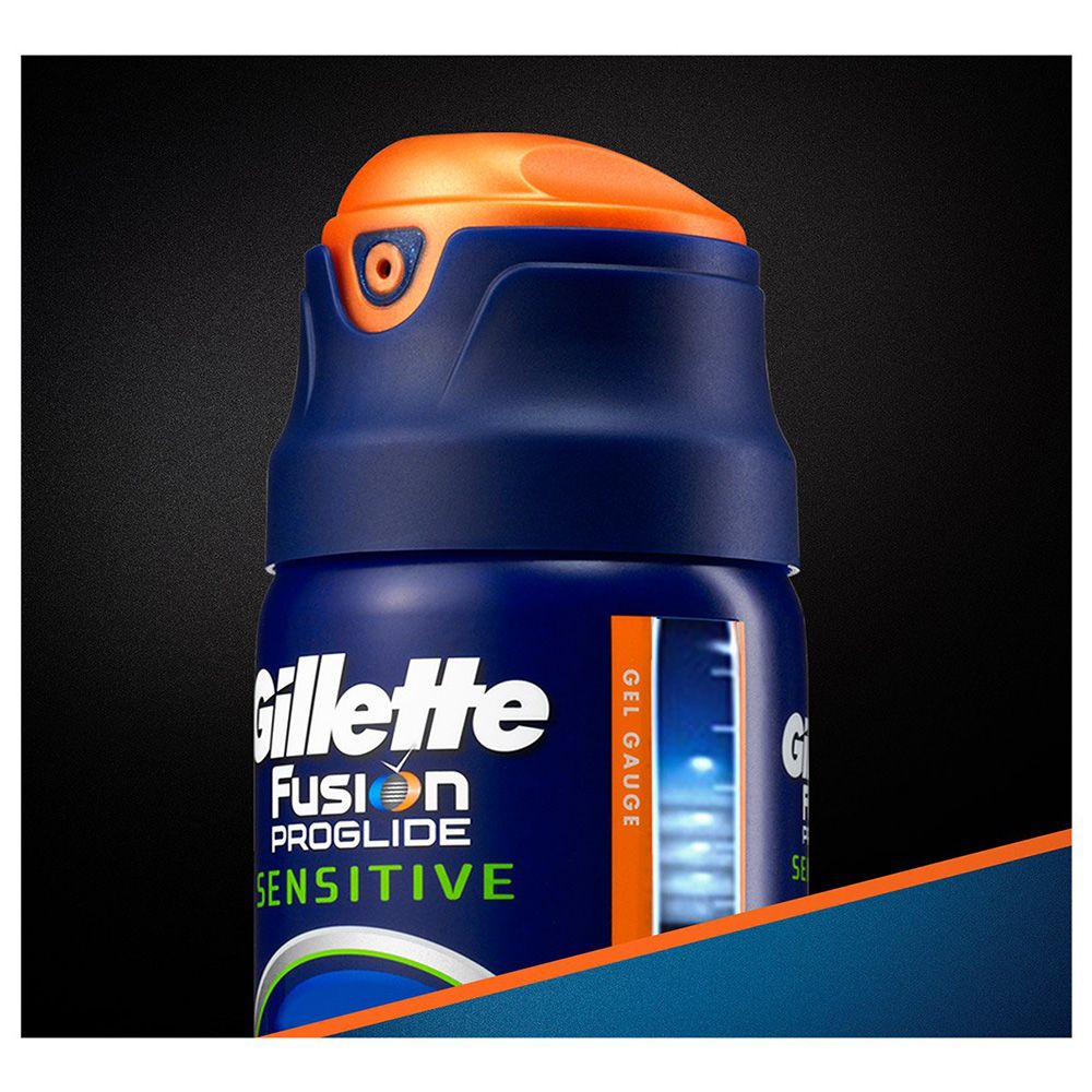 Гель для бритья fusion proglide sensitive 2-в-1 active sport Gillette, 170 мл