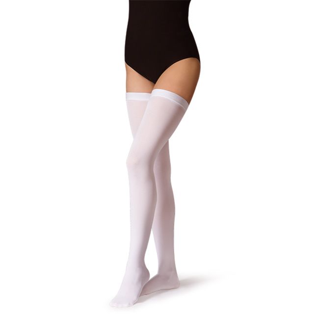 Чулки противоэмболические I класс компрессии 18-22 mmHg белые B.Well JW-214 размер 5