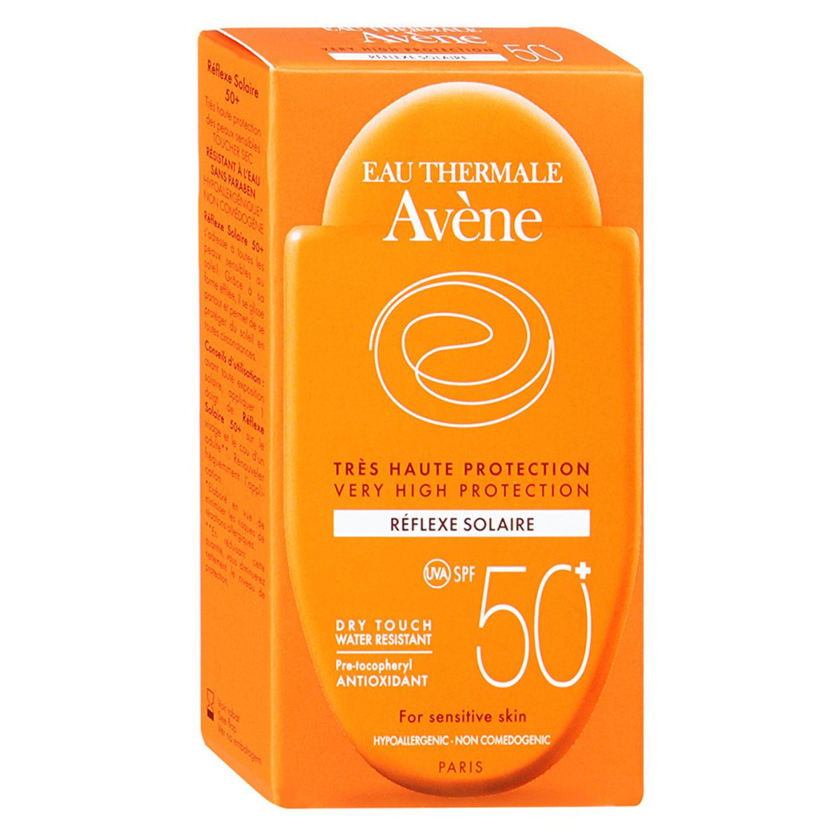 Солнцезащитная компакт эмульсия SPF 50+ Suncare для чувствительной кожи Avene, 30 мл