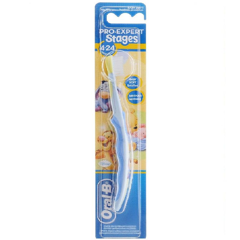 Зубная щетка для детей Pro-Expert Stages-1 от 4 до 24 мес. мягкая Oral-B, 1 шт