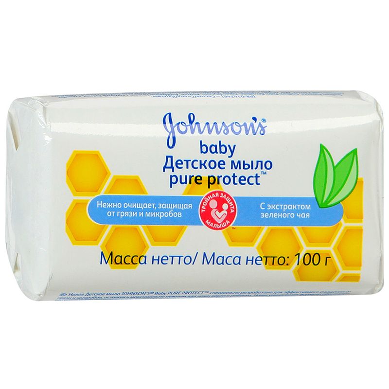 Детское мыло pure protect™ с экстрактом зеленого чая Johnson's® baby, 100 г