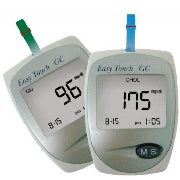 Анализатор крови портативный биохимический Easy Touch GC 2 в 1 глюкоза и холестерин