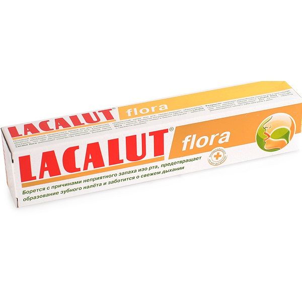Зубная паста для свежести дыхания Lacalut Flora, 50 мл
