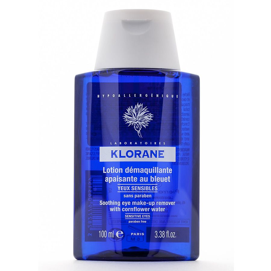 Лосьон для снятия макияжа с глаз с экстрактом василька Klorane, 100 мл