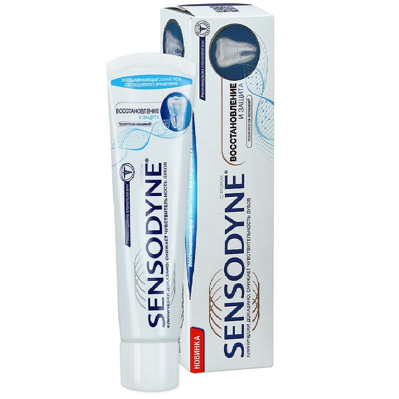 Зубная паста восстановление и защита Sensodyne, 75 мл