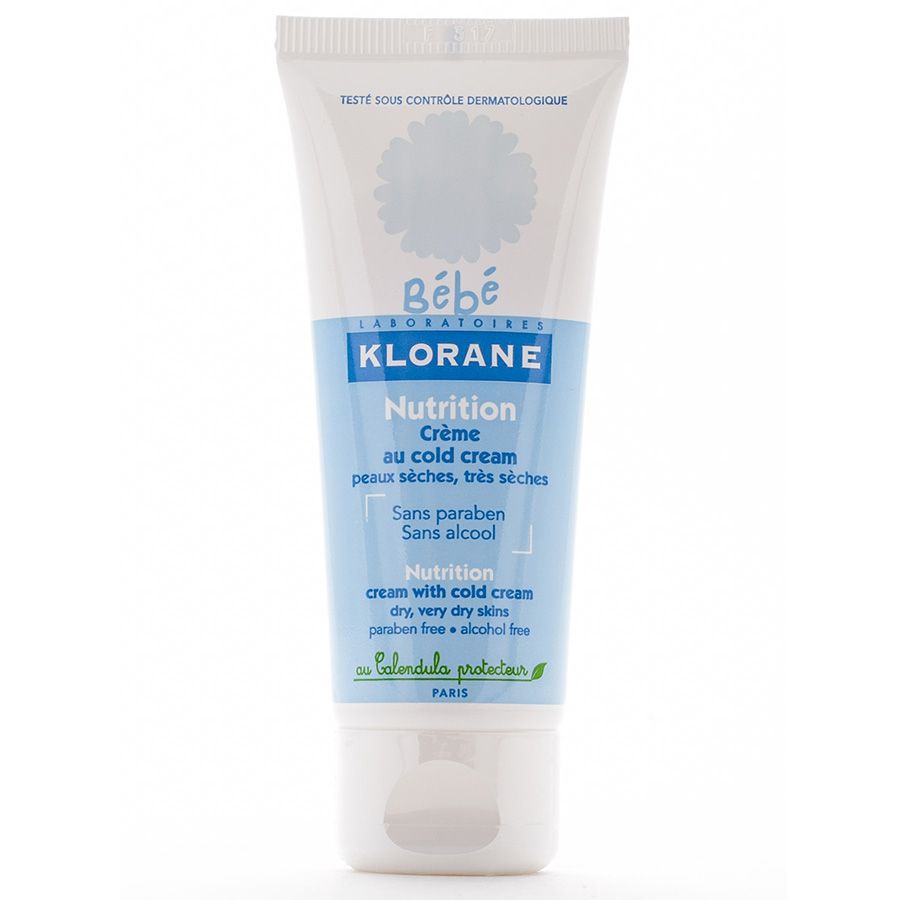 Питательный детский крем с колд-кремом и календулой Klorane, 40 мл