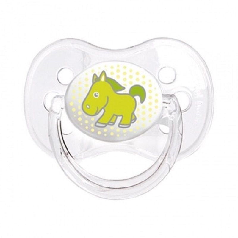 Пустышка силиконовая круглая Transparent 0-6 мес. Canpol Babies, 1 шт
