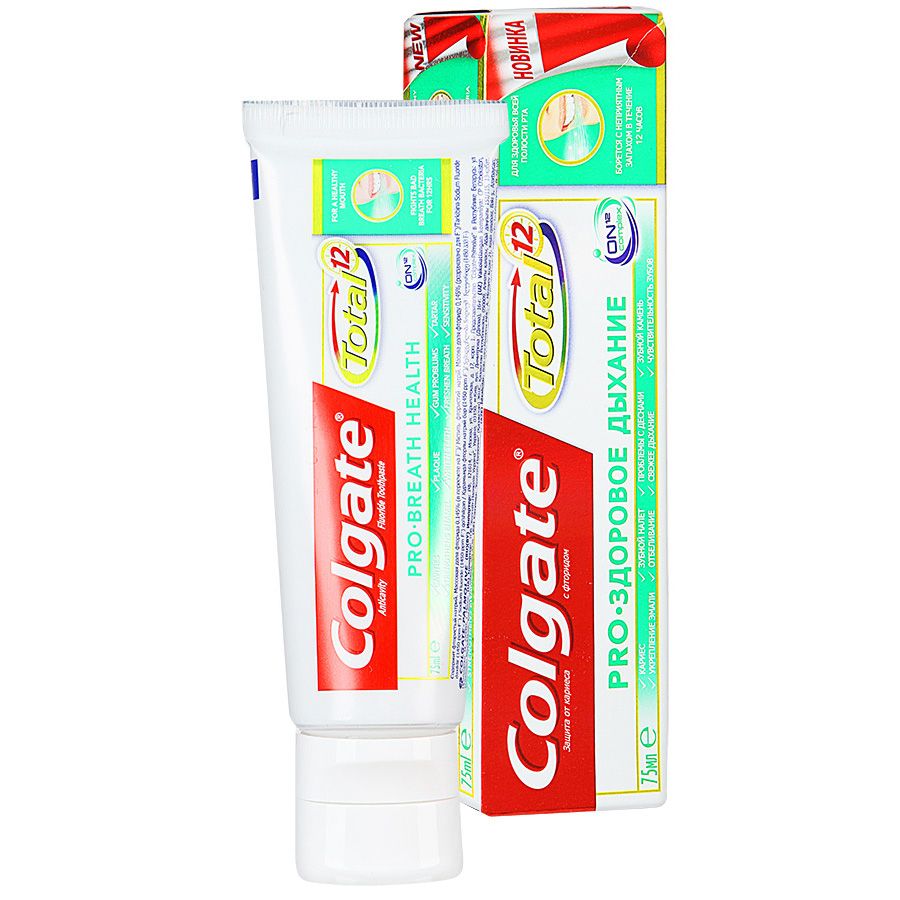 Зубная паста Total 12 Pro Здоровое дыхание Colgate, 75 мл