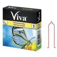 Презервативы ультратонкие Viva, 3 шт