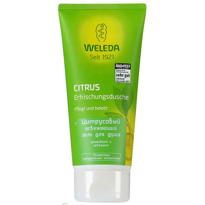 Гель для душа освежающий цитрусовый Weleda, 200 мл