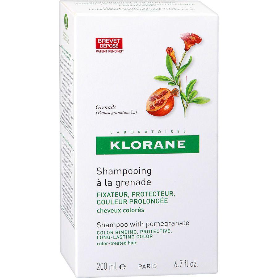 Шампунь-cублиматор с экстрактом граната для окрашенных волос Klorane, 200 мл