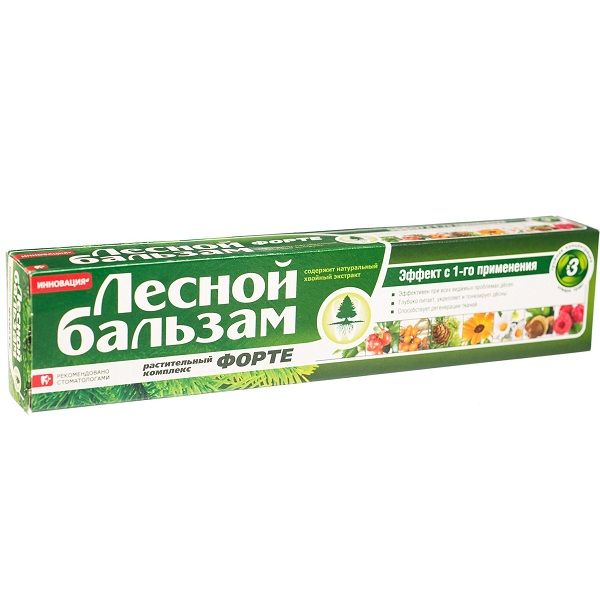 Зубная паста с растительным комплексом Лесной бальзам Форте, 75 мл