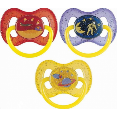 Пустышка латексная круглая Space 0-6 мес. Canpol Babies, 1 шт