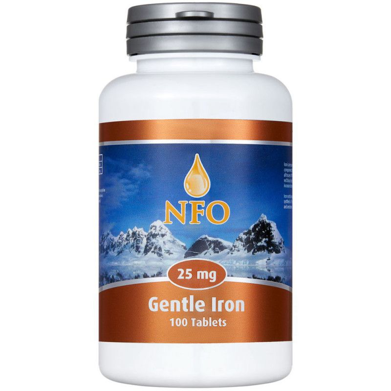 Легкодоступное железо Gentle Iron Norwegian Fish Oil 550 мг, 100 таблеток