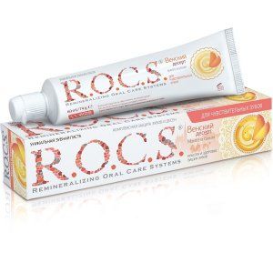 Зубная паста R.O.C.S. Венский десерт со вкусом манго и банана для чувствительных зубов, 74 г