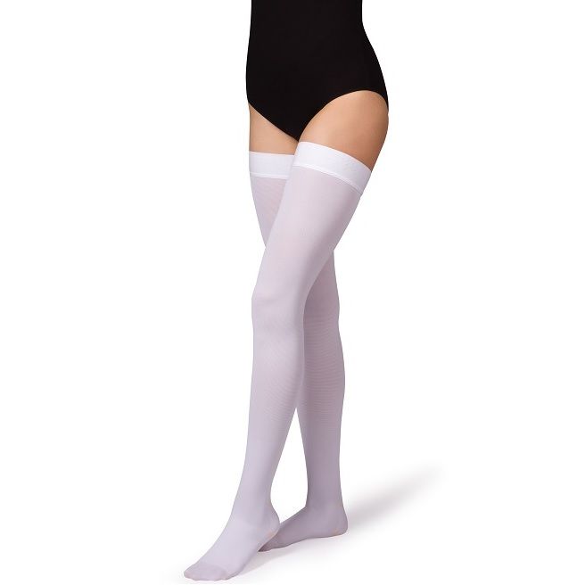 Чулки противоэмболические II класс компрессии 22-32 mmHg B.Well JW-224 размер 3 белые