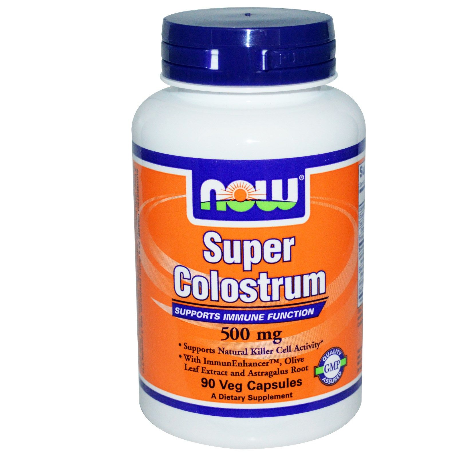 Super Colostrum, Витамины для активизации иммунитета, Now Foods, 500 мг, 90 капсул
