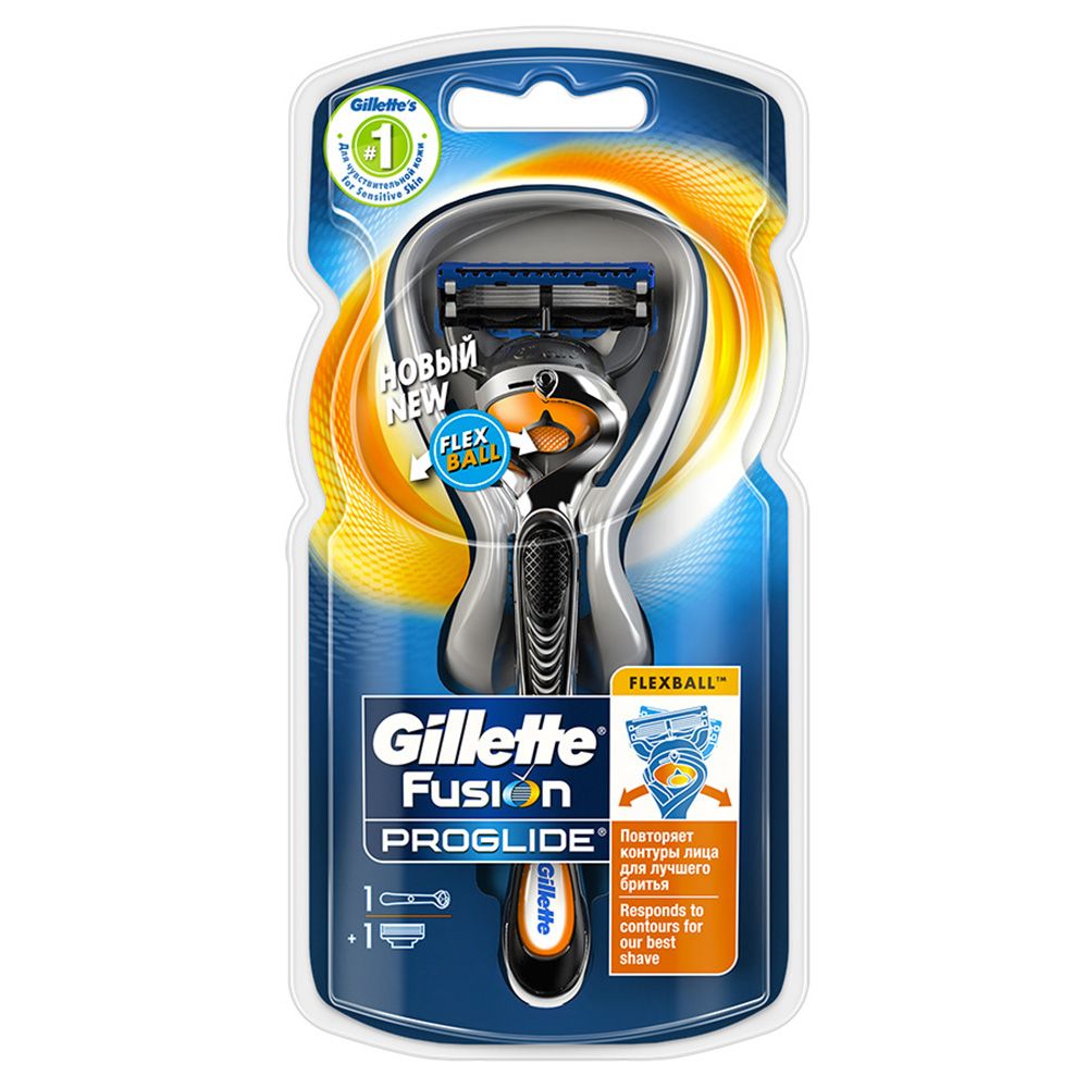 Бритва fusion proglide с технологией flexball с 1-ой кассетой Gillette
