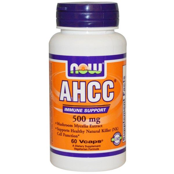 AHCC, Now Foods, 500 мг, 60 капсул