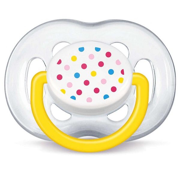 Силиконовая пустышка AVENT для девочек 6-18 мес. (2 шт. в упаковке) SCF180/28
