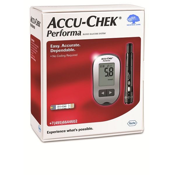 Глюкометр определение уровня глюкозы в сыворотке крови, Accu-Chek® Performa