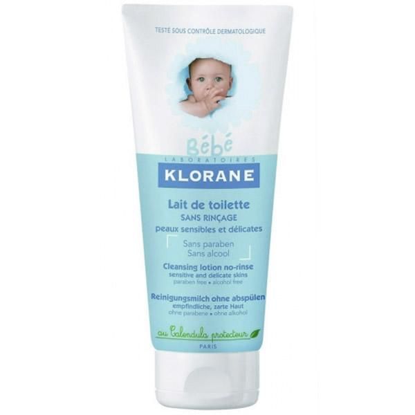 Молочко туалетное с экстрактом календулы bebe Klorane, 200 мл