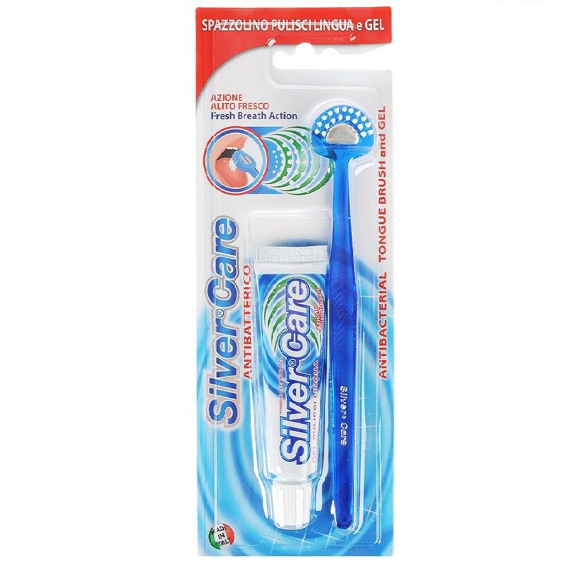Набор для чистки языка серебряная защита Silver Care
