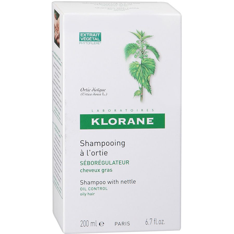 Шампунь с экстактом крапивы себорегулирующий Klorane, 200 мл