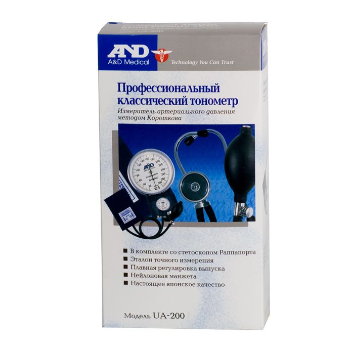 Тонометр ua-200 механический профессиональный классический A&D, 1 шт