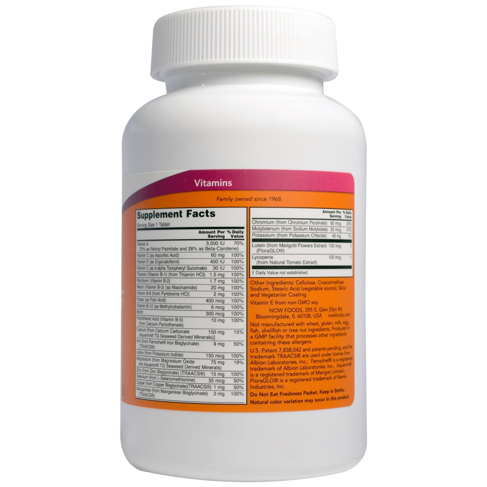 Daily Vits, Дейливитс, Now Foods, 100 таблеток