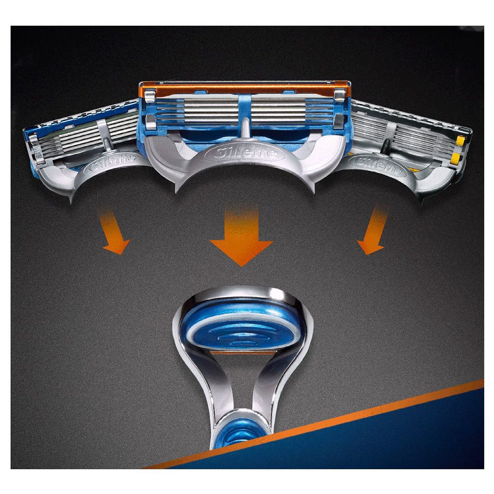 Бритва Fusion с 2-мя сменными кассетами Gillette