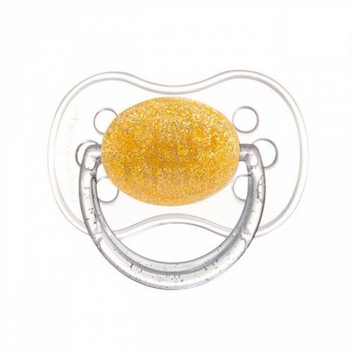 Пустышка латексная круглая Moonlight 0-6 мес. Canpol Babies, 1 шт