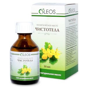 Косметическое масло чистотела Oleos, 10 мл