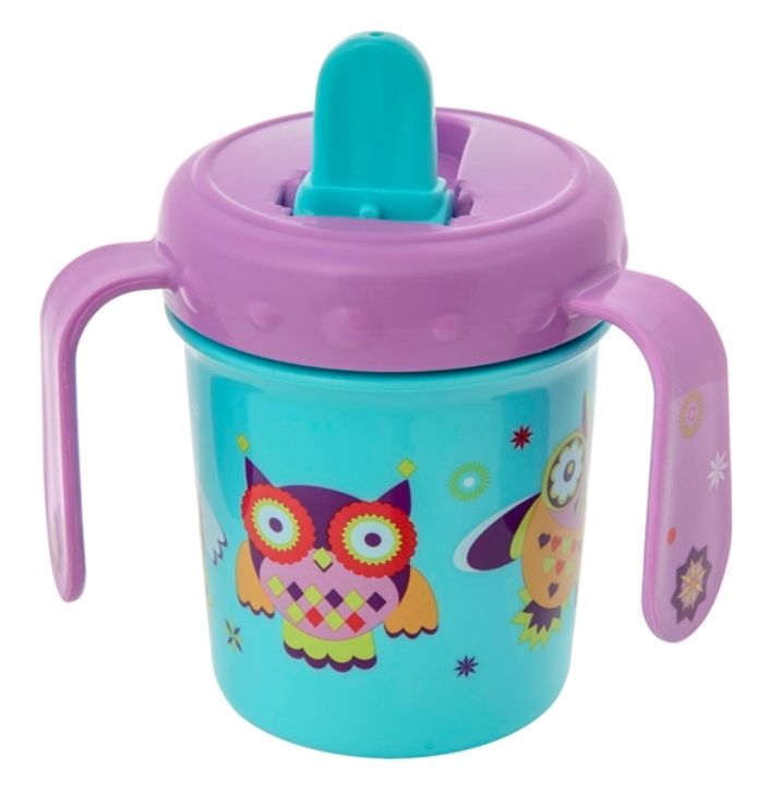 Поильник с ручками совы Мир Детства, 210 мл