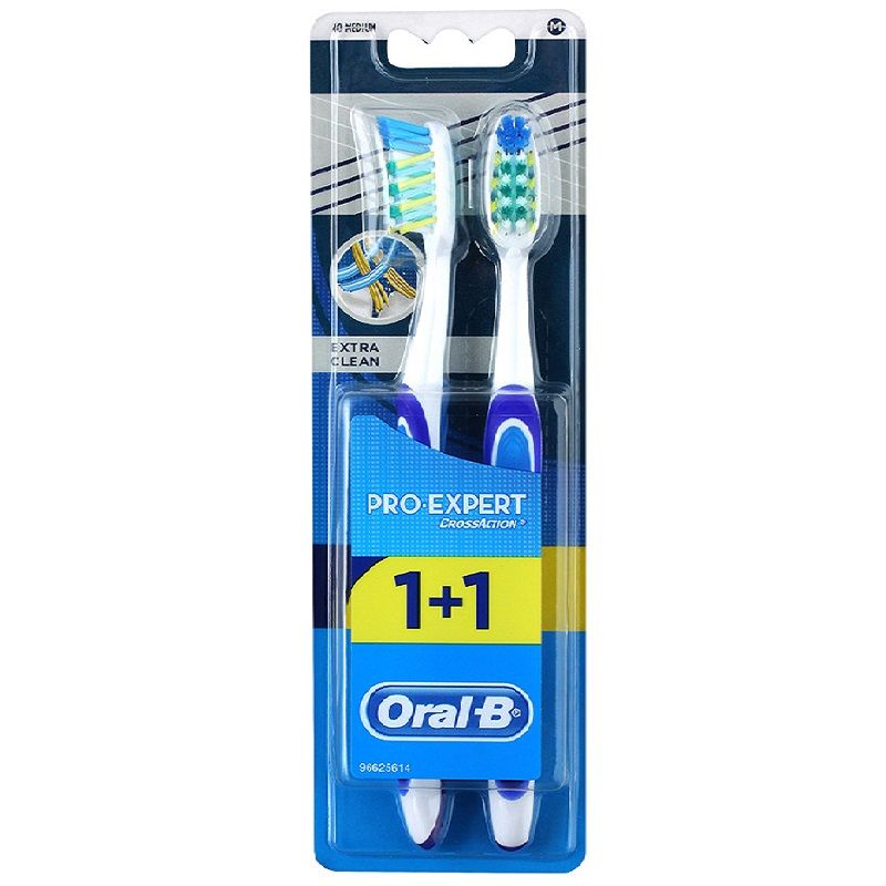 Зубная щетка Pro-Expert экстра-чистка 40 средняя, 2 шт