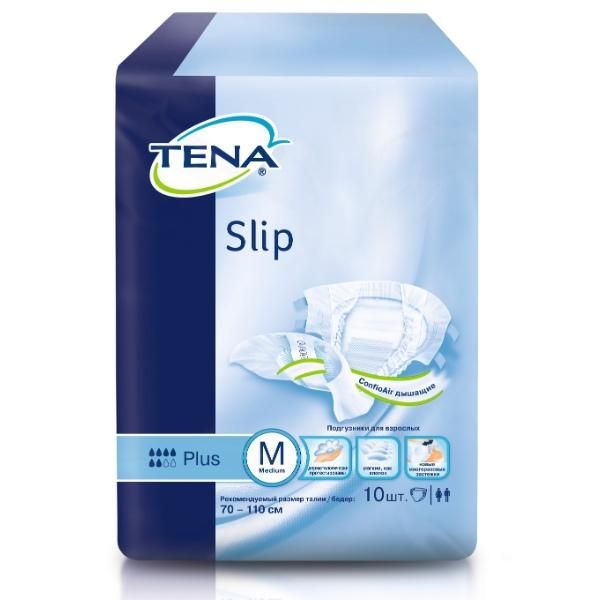 Подгузники Slip Plus для взрослых M Tena, 10 шт
