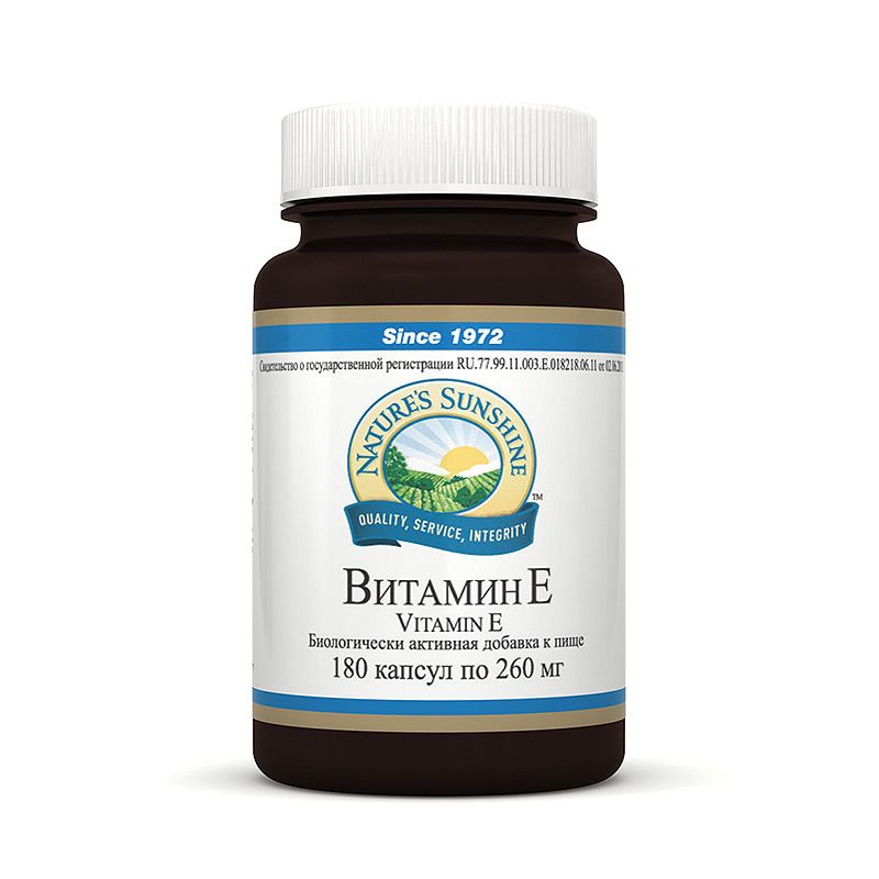 Витамин E НСП, Основной антиоксидант, NSP, 260 мг, 180 капсул