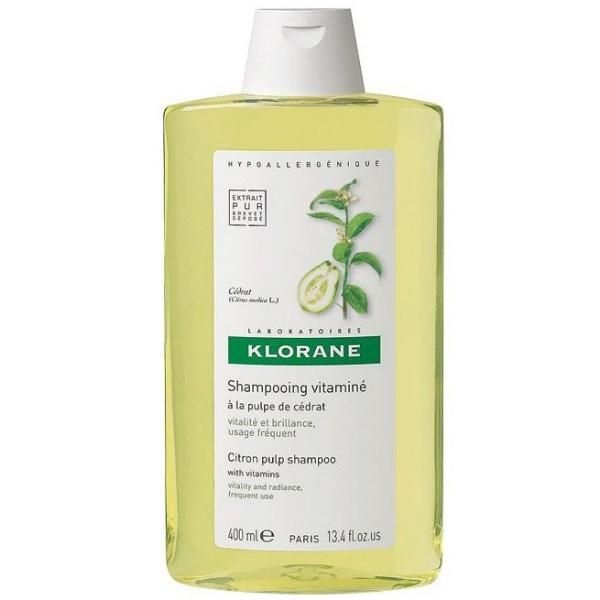 Шампунь с мякотью цитрона тонизирующий для блеска волос Klorane, 400 мл