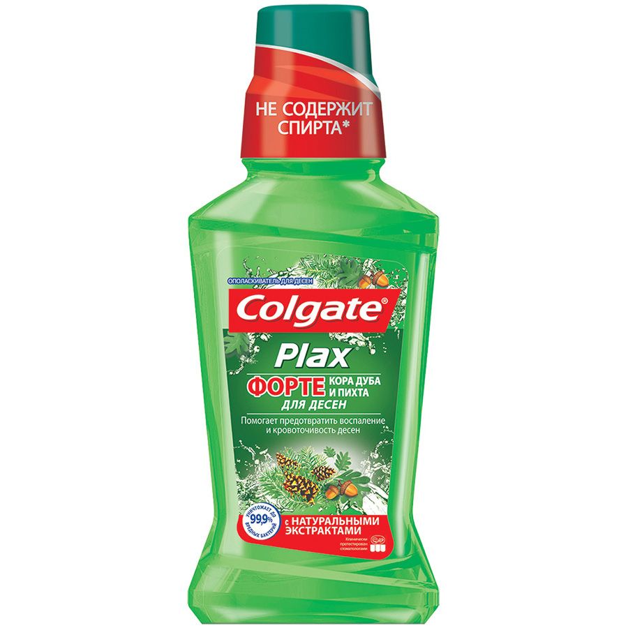 Ополаскиватель для десен Plax Форте Кора дуба и пихта, 250 мл