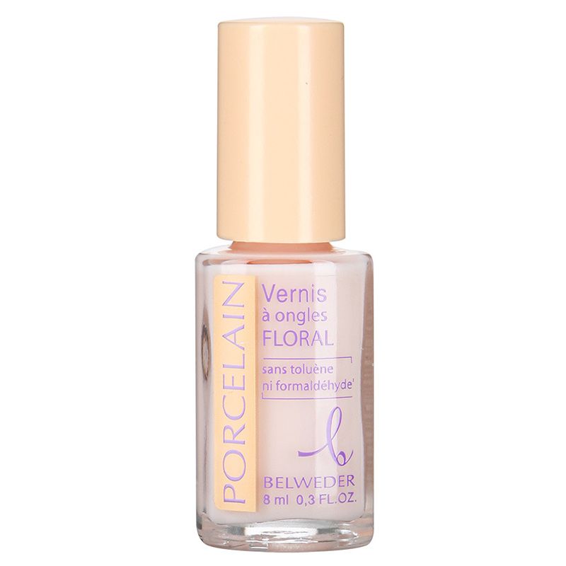 Лак для ногтей цветочный фарфор гипоаллергенная формула Belweder, 8 мл