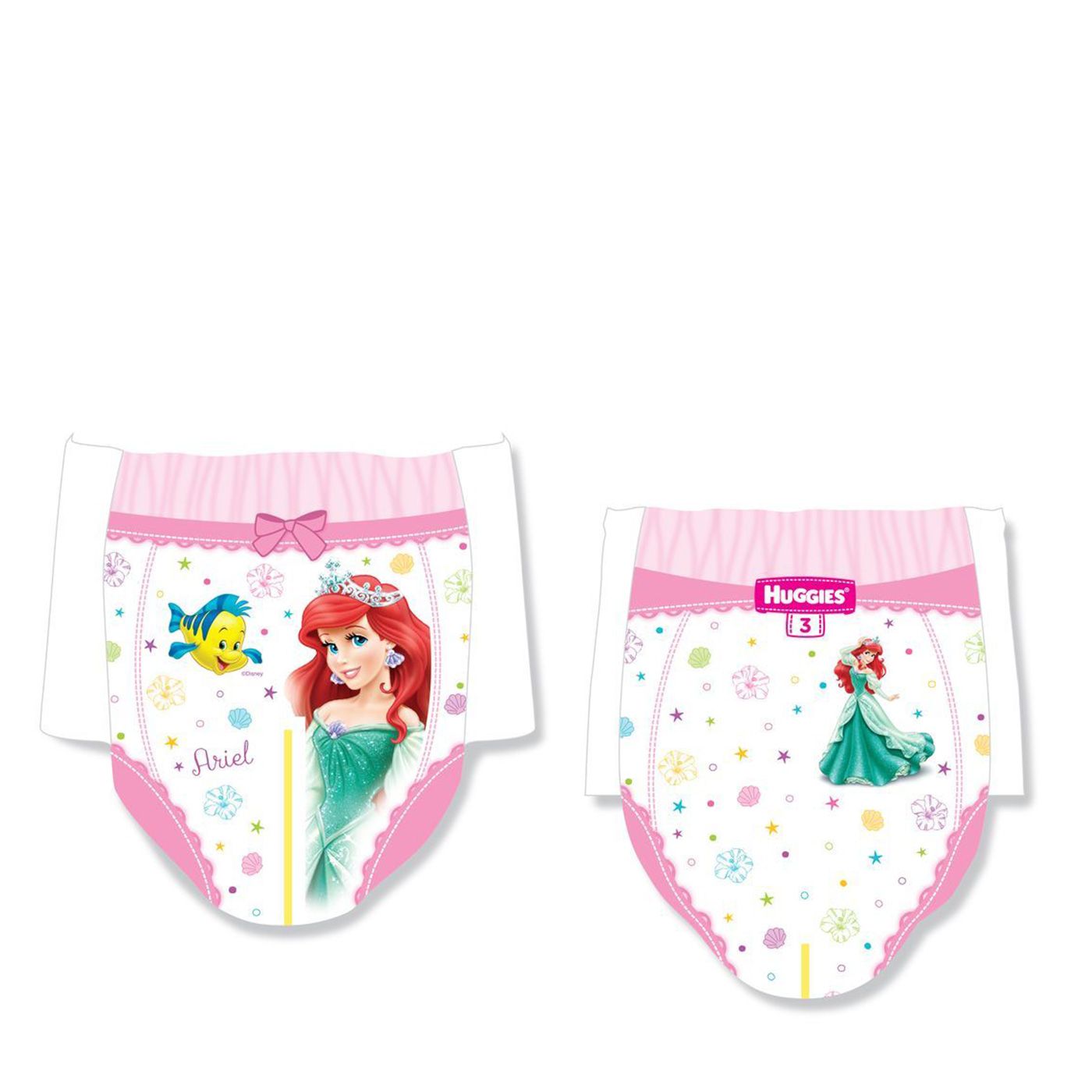 Трусики-подгузники для девочек 7-11 кг (размер 3) Huggies, 19 шт