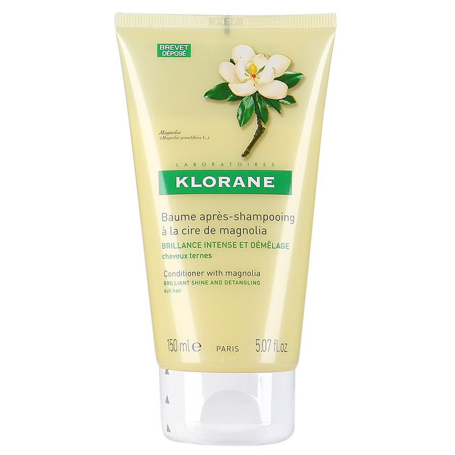 Бальзам-ополаскиватель с воском магнолии для интенсивного блеска волос Klorane, 150 мл
