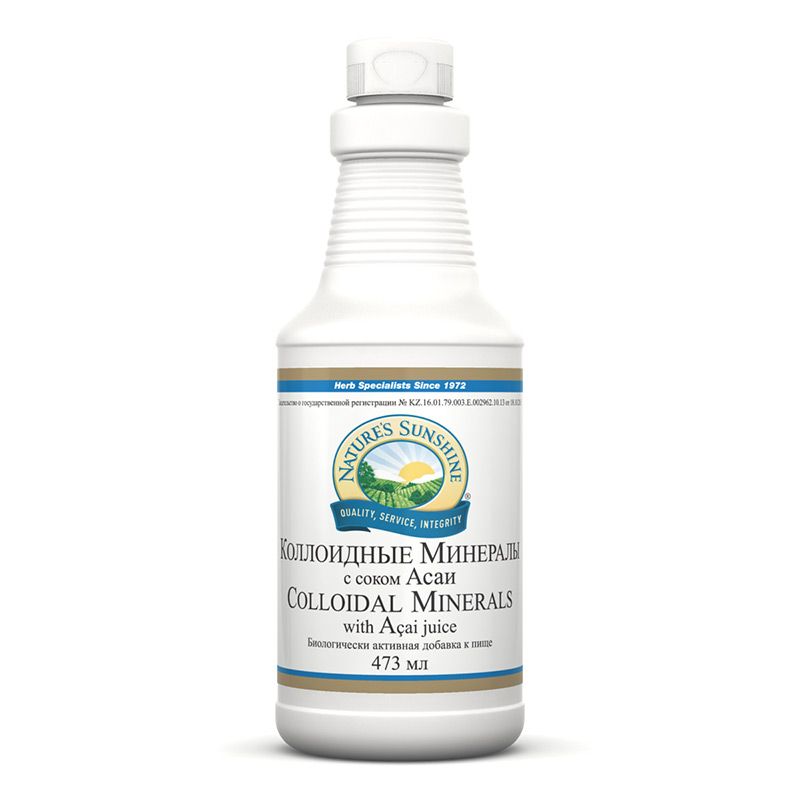 Коллоидные минералы с соком Асаи, Набор минеральных веществ, NSP, 473 мл
