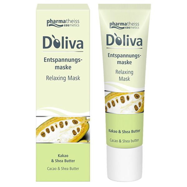 Расслабляющая маска для лица с маслом дерева ши и маслом какао D'oliva, 30 мл